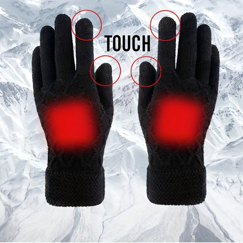 Universal USB Plug-in Heating Gloves For Men And Women, With Touch Screen, Three Temperature Ranges, And Three Adjustable Durations. Choose