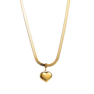 Golden and Silver Heart Pendant Designed Necklace for Women Gifts for Women