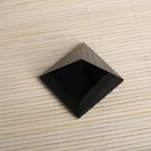 Pyramid-Finest Big Black Obsidian Crystal Pyramid Gemstone 1.77\ Carved Pyramidal Crystal Healing Crafts