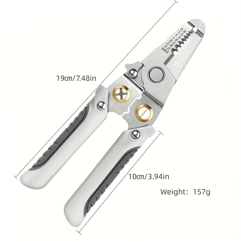 1pc Wire Stripping Pliers Multifunctional Electrician Pliers Split Wire Winding Stripping Pliers Crimping Pliers Stripping Pliers Hardware T