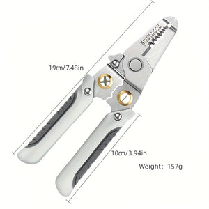 1pc Wire Stripping Pliers Multifunctional Electrician Pliers Split Wire Winding Stripping Pliers Crimping Pliers Stripping Pliers Hardware T