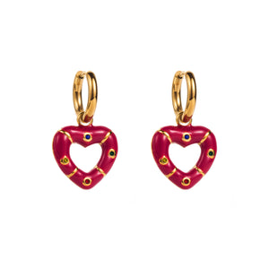 Stainless Steel NOT Tarnish Heart Shaped Earring For Women Gifts For Women