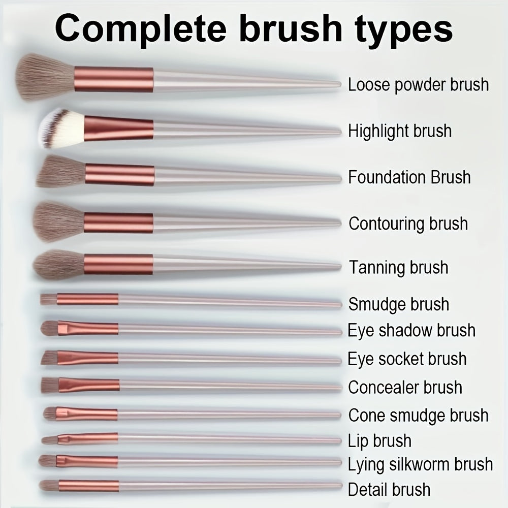 Makeup Brush Set Soft Fluffy Professiona Cosmetic Foundation Powder Eyeshadow Kabuki Blending Make Up Brush Beauty Tool Makeup Sponge Storag