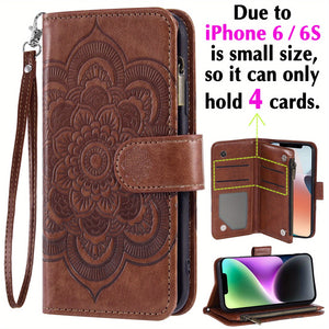 Premium Artificial Leather Credit Card Holder Phone Case For IPhone 6/7/8/SE/X/XR/XS/11/12/13/14 Pro Max 5G/7Plus/8Plus/SE2016/SE2022/Promax