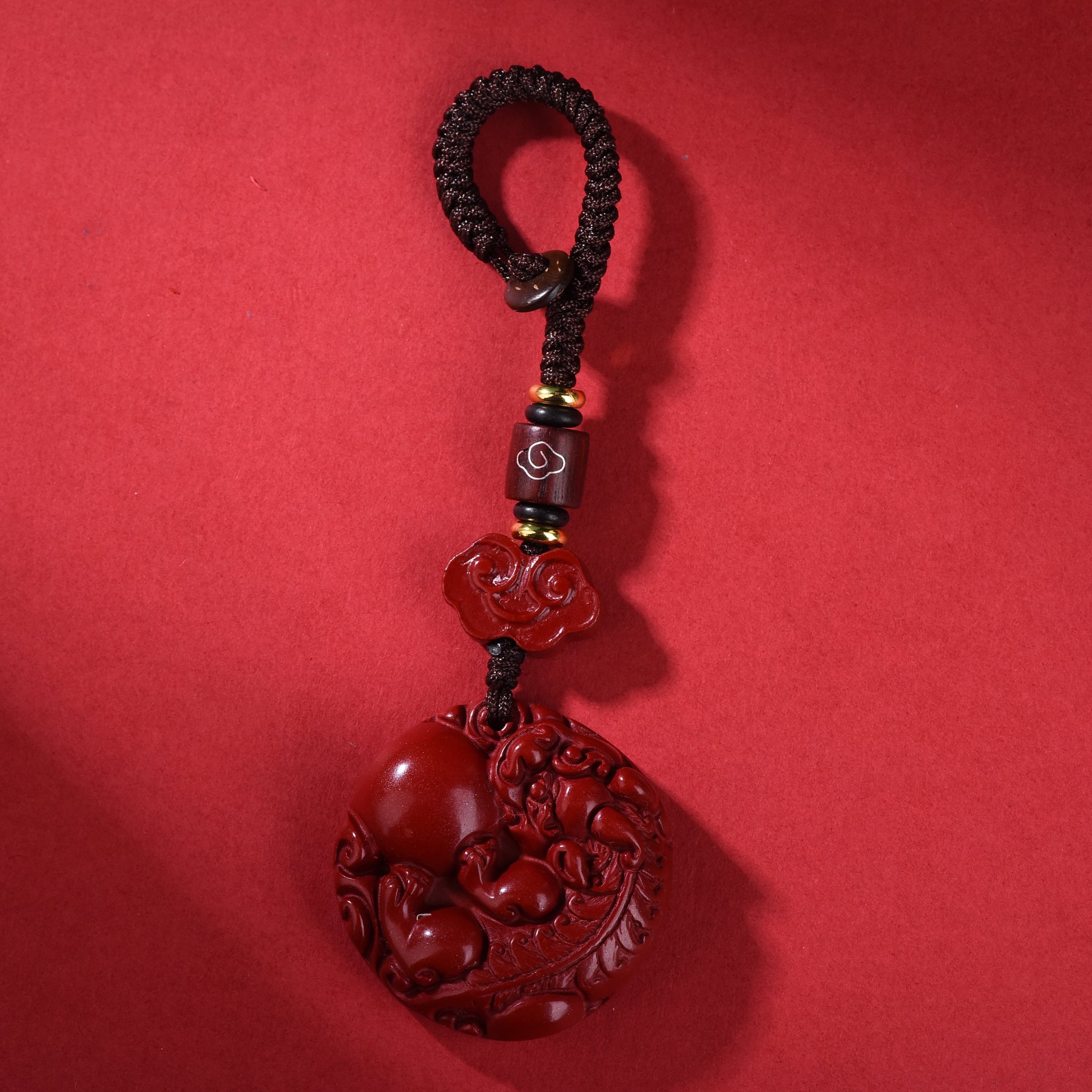 High Quality Cinnabar Key Chains Phone Chains