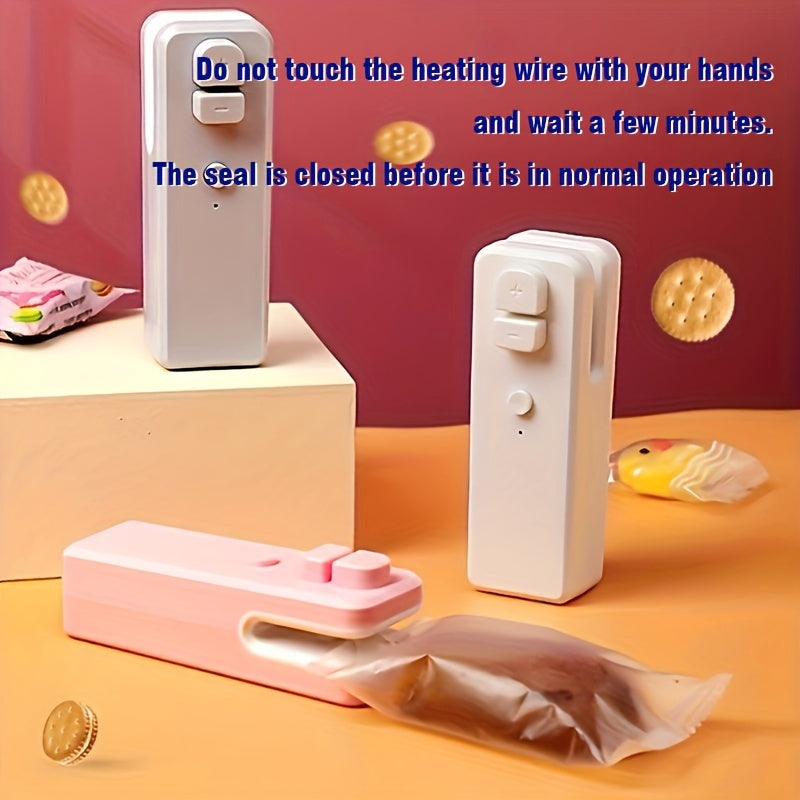 Mini Household Vacuum Sealing Machine: Keep Snacks Fresh & Portable For On-the-Go!