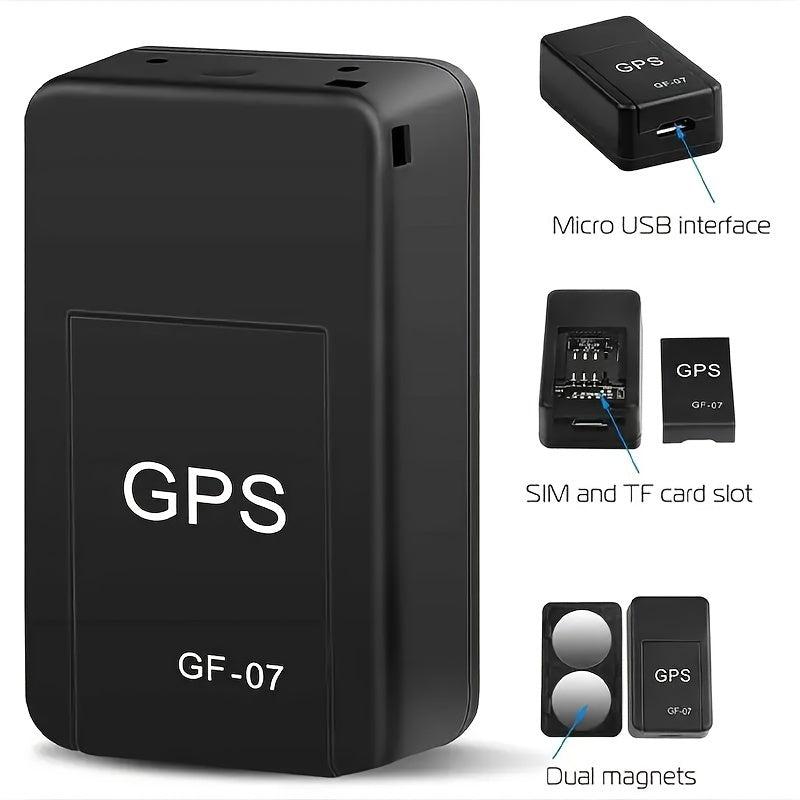 Compact Magnetic GPS Tracker – Versatile, Rechargeable, Real-Time Anti-Theft Vehicle Locator with Long-Lasting Battery