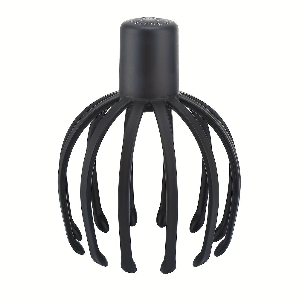 Professional Electric Claw Massager, 3-Level Intensity, USB Rechargeable Lithium Battery, Unscented, for Head Massage - Black
