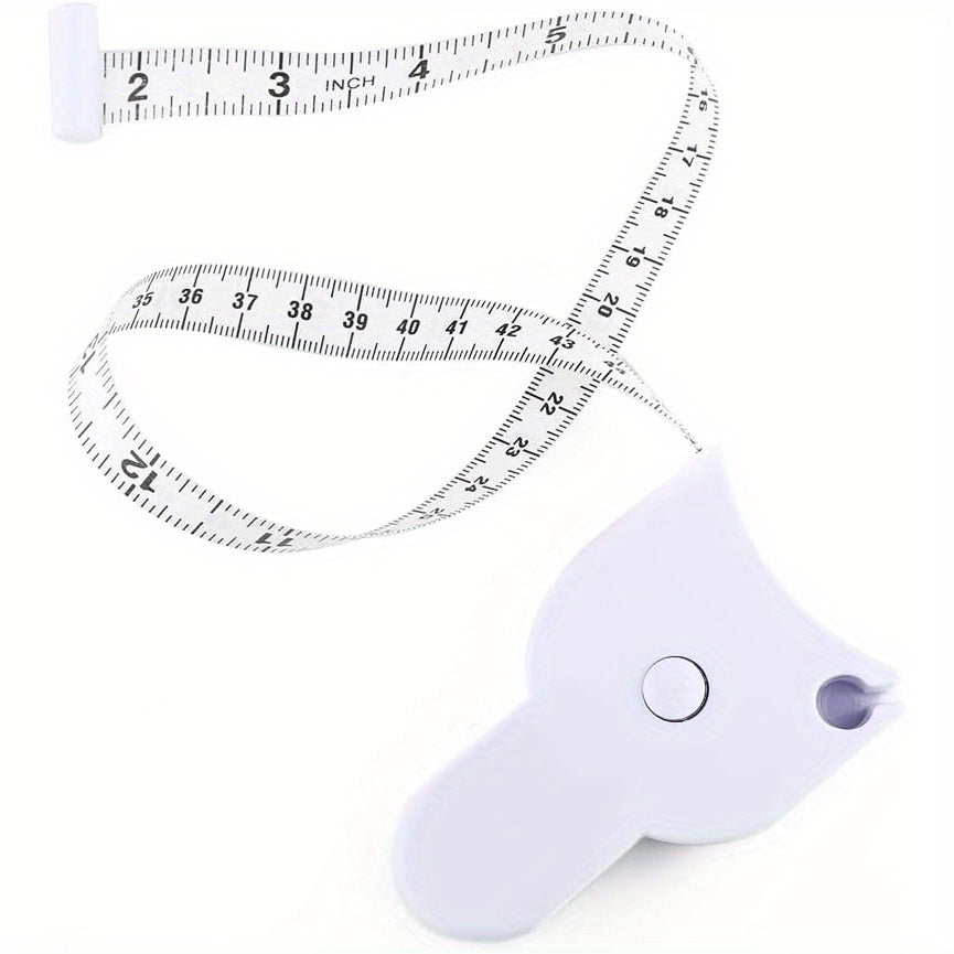 1pc, Soft Leather Three-Dimensional Waist Ruler Tape Measure for Fitness, Sewing, and Handmade Supplies - Automatically Shrinks and Measures