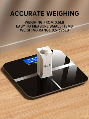 Weight Scale Electronic Scale, 396 Pound Digital Bathroom Scale, High-precision Weight Scale With LED High-definition Display Screen And Tem