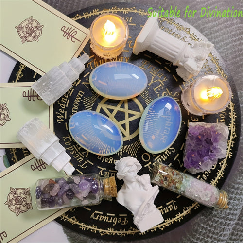 Natural Opal Crystal Treatment Crystal Gem Crystal Decoration Energy Balance Treatment Polished Stone Palm Stone Room Decoration Mediation GIft