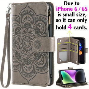 Premium Artificial Leather Credit Card Holder Phone Case For IPhone 6/7/8/SE/X/XR/XS/11/12/13/14 Pro Max 5G/7Plus/8Plus/SE2016/SE2022/Promax