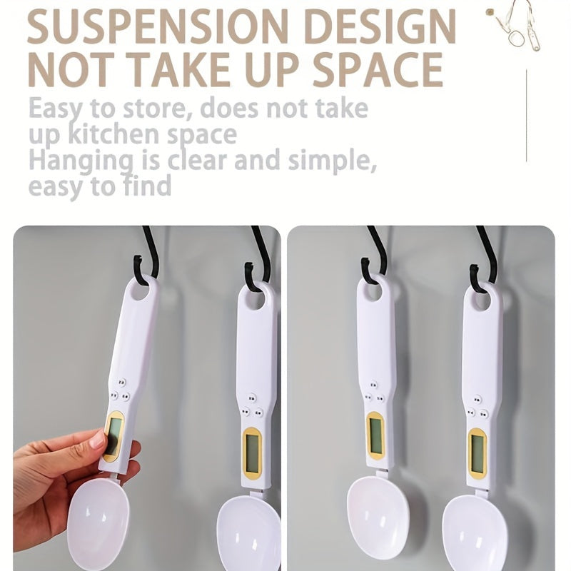 1pc 500g/0.1g Electronic Measuring Spoon Scale, Household Small Kitchen Electronic Scale, Weighing Spoon, Measuring Handheld Accessories Sca