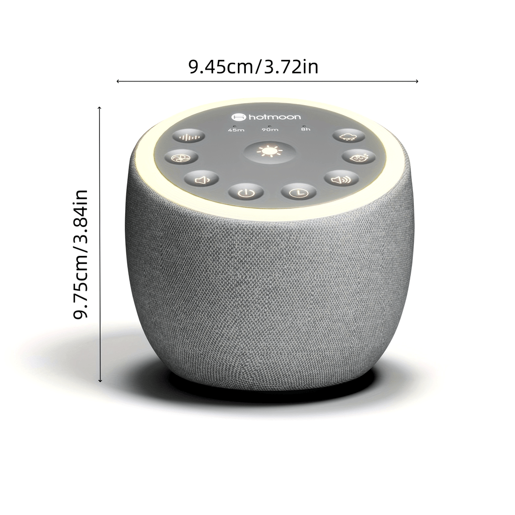 40 Soothing Sounds Cocoon Plus USB White Noise Machine - 32-Level Adjustable Volume, 8-Color Night Light, 4 Timers, Memory Function - Sleek Design, Plug-In, Sound Tool for Sleep, Yoga, Meditation