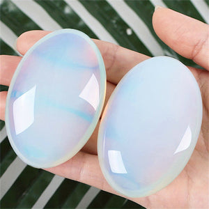 Natural Opal Crystal Treatment Crystal Gem Crystal Decoration Energy Balance Treatment Polished Stone Palm Stone Room Decoration Mediation GIft