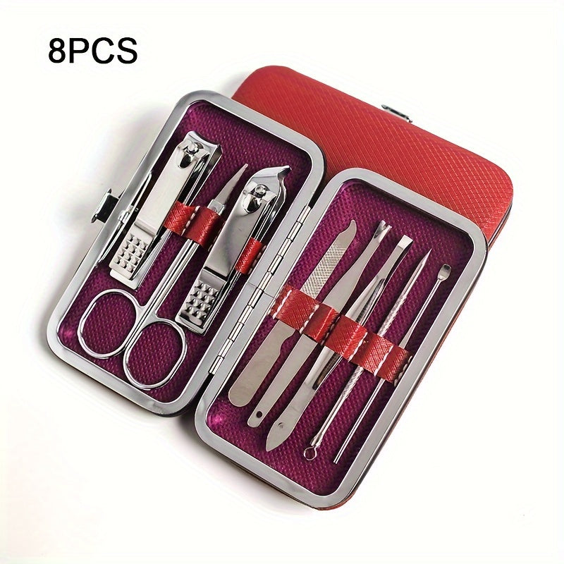 Complete Professional Manicure & Pedicure Set - Nail Clipper, Cutter, Files & More - Perfect for Home & Travel!