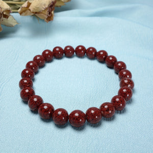 1pc Cinnabar Red Bracelet For Men And Women Good Luck Attract Wealth Best Gift For Friends Family Casual Daily Wear