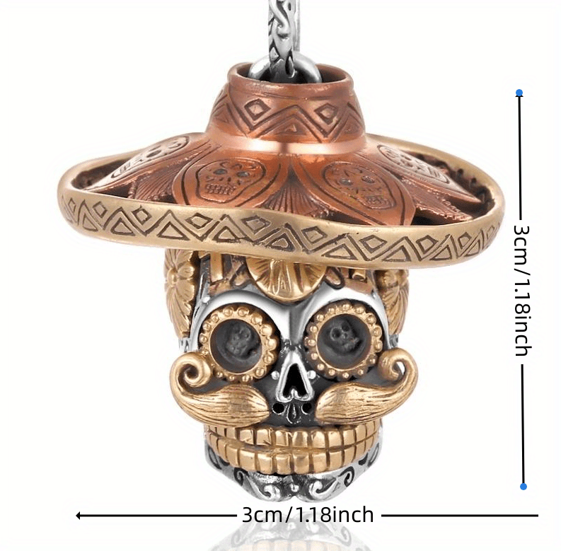 Men Necklace Gothic Creative Design Detachable Skull Pendant Necklace For Men, Personality Multi-Element Religious Pendant, Jewelry Accessor