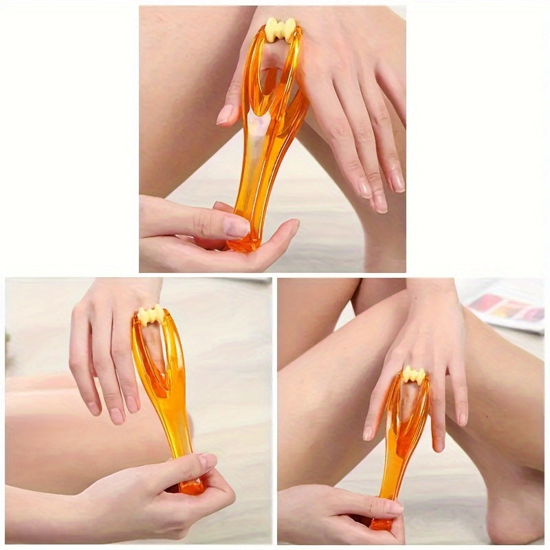1pc hand-held plastic hand roller massager for relaxation and blood circulation, perfect for Mother's Day, Valentine's Day gifts