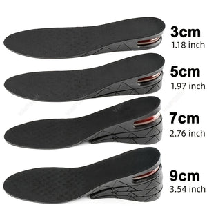 Boost Your Height Instantly with 1pc Invisible Height Increasing Insole - Adjustable Shoe Heel Insole With Air Cushion For Variable Taller S