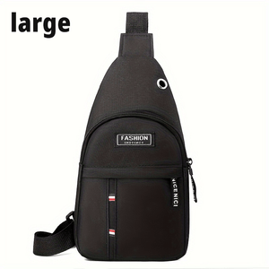 1pc Men's Small Casual Outdoor Chest Bag, Mountaineering Cycling Shoulder Bag, Waterproof Sports Small Messenger Bag