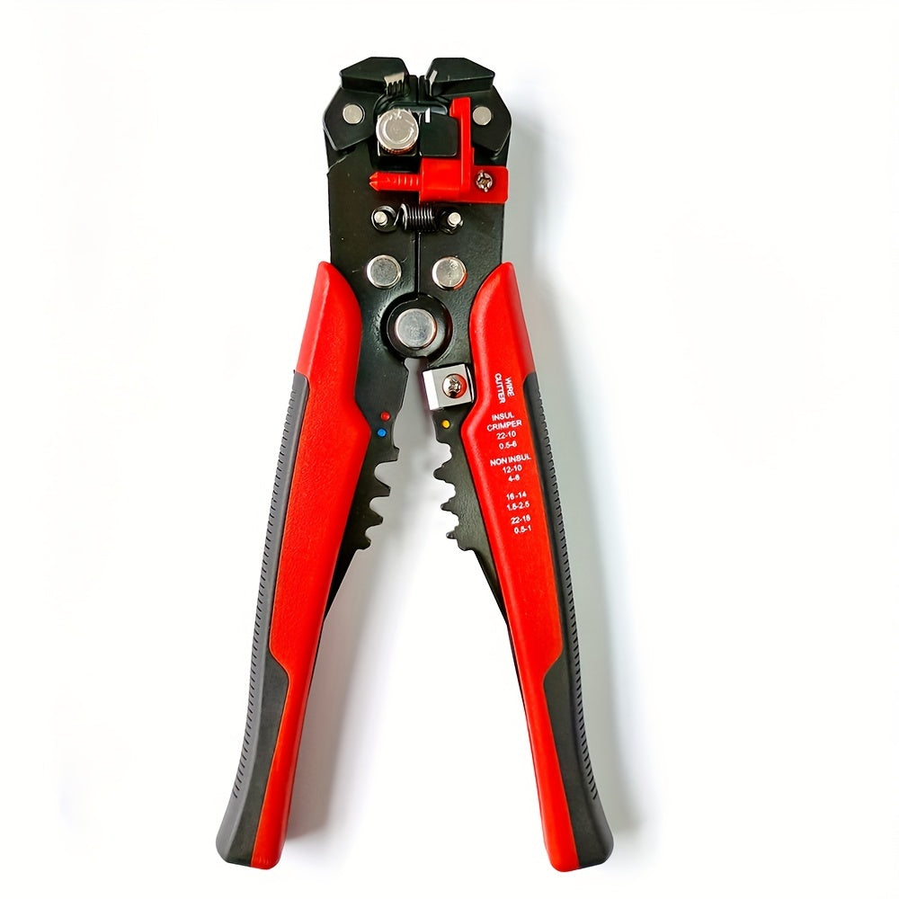 1pc Automatic Wire Stripper: Multifunctional Cable Cutter & Pliers For Electrical Wire Stripping, Cutting & Crimping