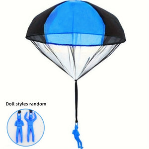 1Pc Set Tangle Parachute Figures Hand Throw Soliders Square Outdoor  Flying Toys