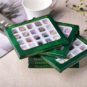 1set Natural Rock Mineral Specimen irregularity Raw Crystals Souvenir mini Mineral Stone Collection Ornament Gifts for Children