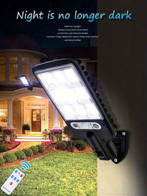 Solar LED Garden Light 2200W: Motion-Sensing, Waterproof, with Remote Control and Easy Installation