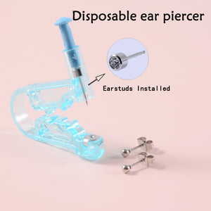 3pcs Set Ear Piercing Gun: Steel Ball Stud, Earring Set, Ear Stud Gun, Safety Piercing Tool - Bag Drill Piercing Gun