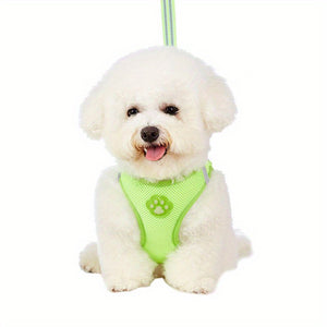 Comfortable & Reflective Pet Harness & Leash Set - Perfect for Dogs & Cats!