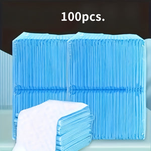 [100 Ultra-Thin Pet Pads] 100 Ultra-Thin Absorbent Pet Pads | Leak-Proof and Quick-Drying Training Pads for Cats and Dogs | Soft Non-Woven Fabric, Easy-to-Clean Sanitary Pads