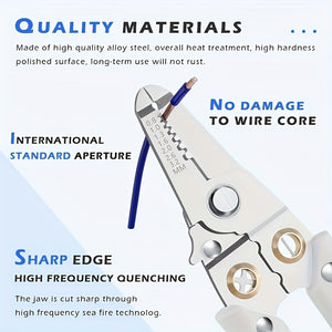 1pc Wire Stripping Pliers Multifunctional Electrician Pliers Split Wire Winding Stripping Pliers Crimping Pliers Stripping Pliers Hardware T