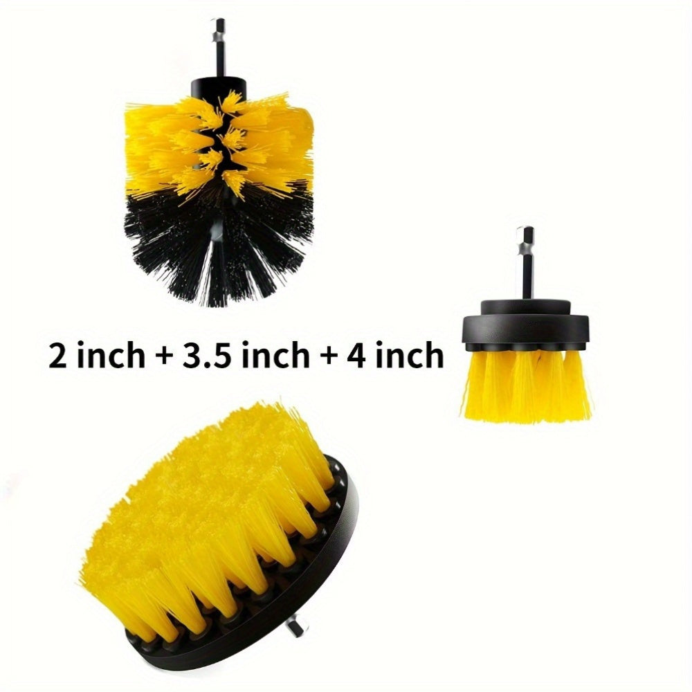 Drill Brush Set, Power Scrubber Brush, Drill Brush Attachment, Multipurpose Power Scrub Brush, Suitable for Grout Floor, Bathroom, Tub, Tile, Corner, Floor, Car Wheel, Dead Corner, Drill Not Included, Cleaning Supplies, Cleaning Tool