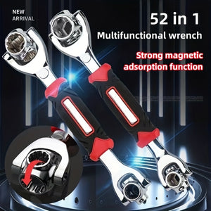 Upgrade Your Toolbox with This 52-in-1 Universal Socket Wrench - 360° Rotating Head & Powerful Magnet!