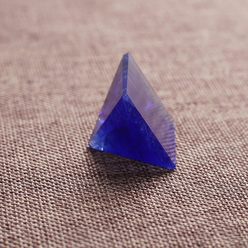 Pyramid-Finest Big  Blue Melting Quartz  Pyramids  Gemstone 1.18 Carved Pyramidal Crystal Healing Crafts