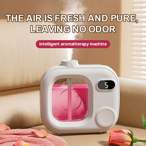 AromaPro Intelligent Aromatherapy Machine - 5 Automatic Timing Perfume Dispenser with 1/2/3/7 Bottles of Essential Oil - Fresh Air Fragrance Machine for Bedroom, Bathroom, Office, and Home Decor, Perfect Gift for Friends, Family, and Holidays