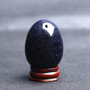 Blue Goldstone Eggs With Rope Yoni Egg Massage Handball Massager Ball for Exercise Ball Health Care Massage Tool