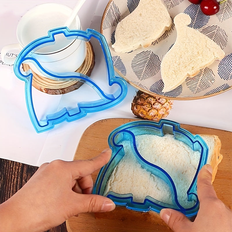 1PC Dinosaur Shape Modeling Bread Slicing Tool Sandwich Crust Cutter Bread Cutter Bread Mold Cute Aesthetic Stuff For Classroom School Bedro