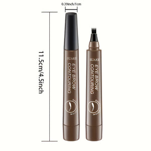 Flawless Waterproof Eyebrow Pen: Microblading Precision, 5 Shades, Natural & Long-Lasting Look, Suitable for All Skin Types