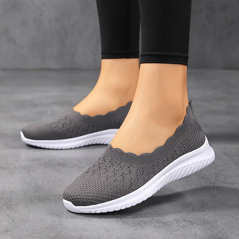 Ultra-Comfy Casual Slip-On Shoes for Women - Breathable Mesh, Lightweight for Everyday Wear & Outdoor Activities