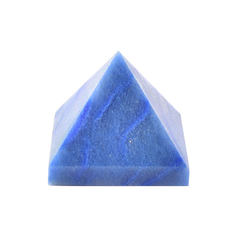 Natural Crystal Pyramid Quartz Blue Aventurine Healing Stone Chakra Reiki Meditation Crystal Point Home Decor Crafts Of Stone