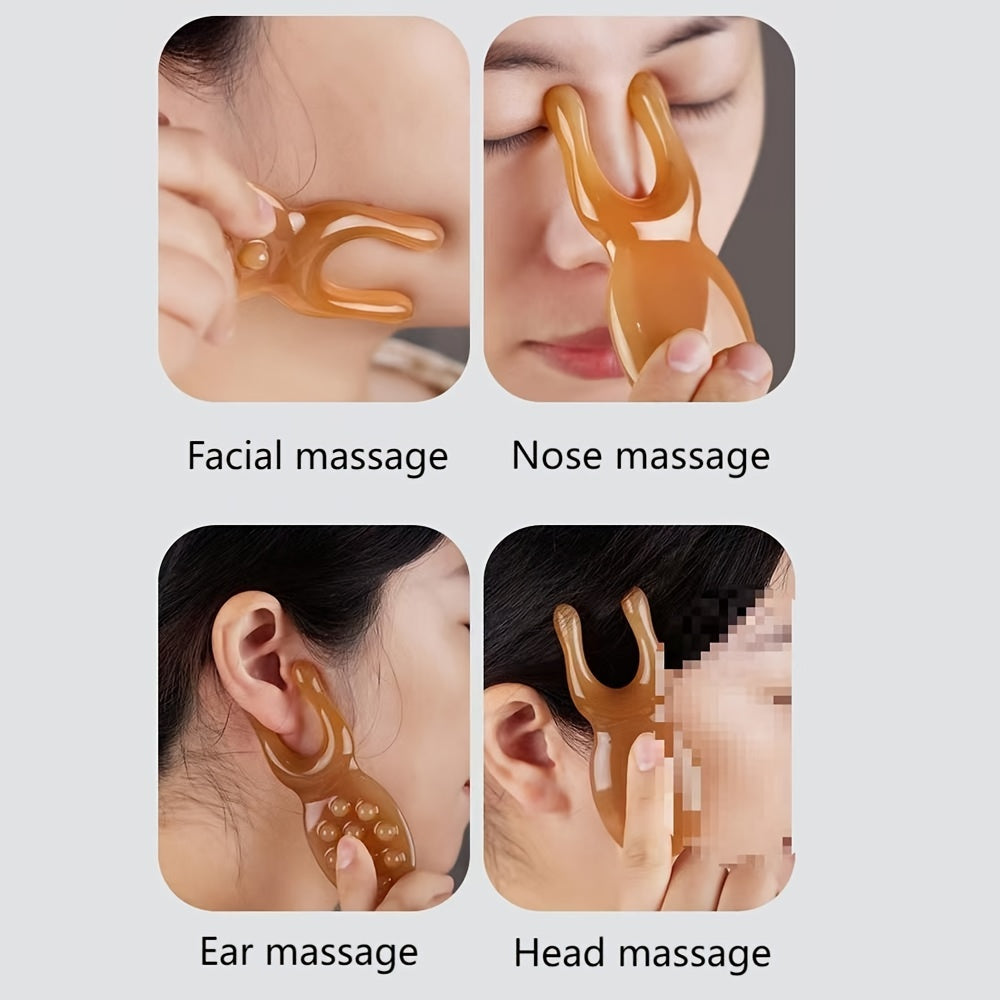 3pcs Massage Scraping Tools Small Frog Meridian Massage Comb Dolphin Head Massage Comb Octopus Massage Comb