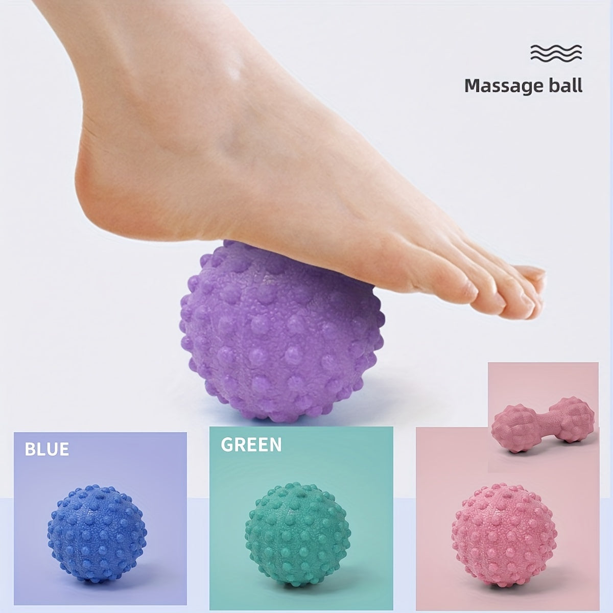 TPE Yoga Massage Ball for Relaxation - Trigger Point Foot Massager