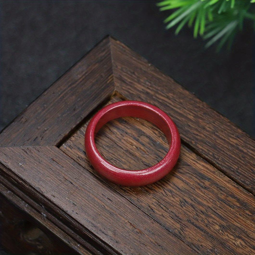 1pc Men's Natural Raw Stone Jute Ring Couples Ring Good Luck Ring