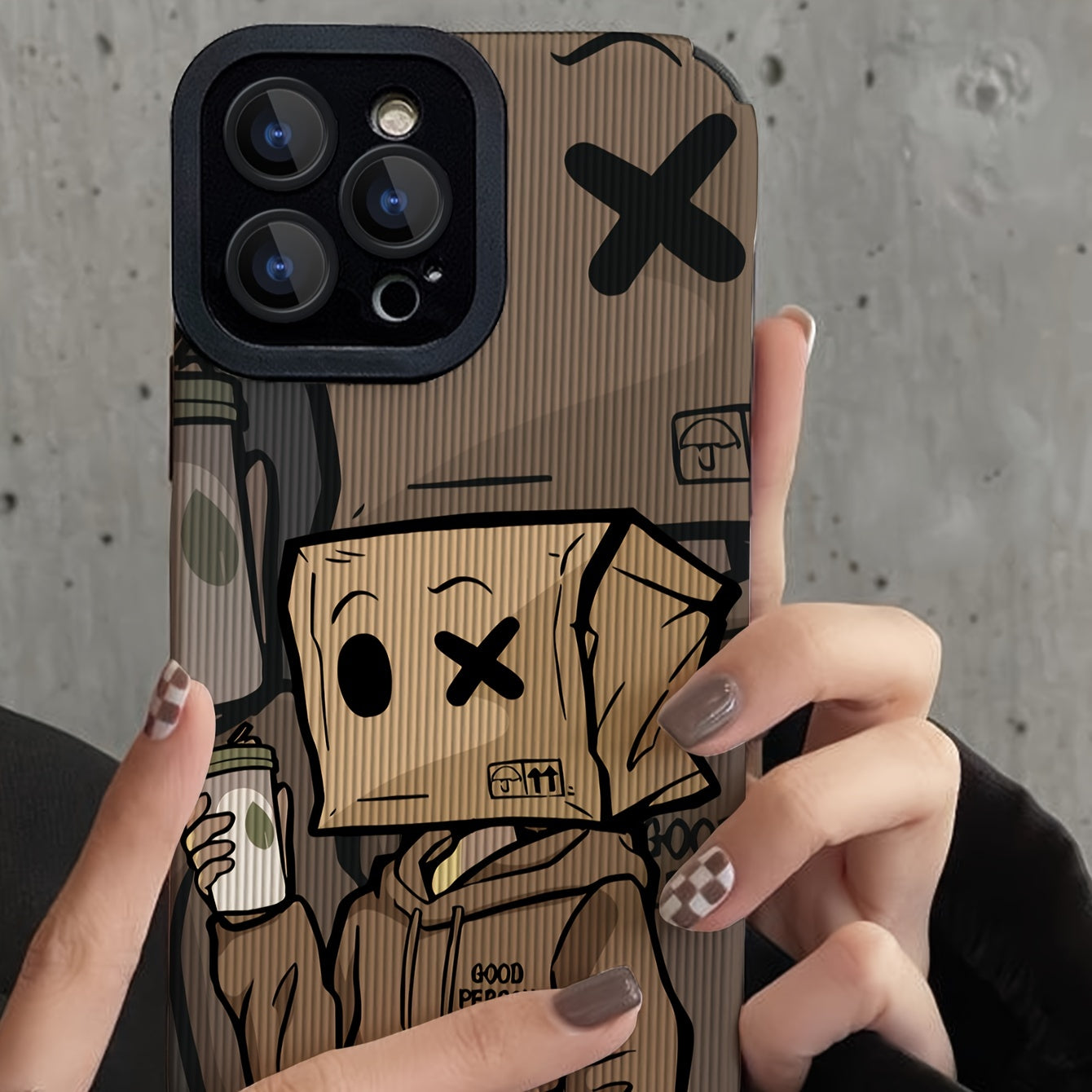 Drink Milk Tea Boy Case Dirty Resistant For IPhone 14/14Plus/14Pro/14ProMax,iPhone 13/13Pro/13ProMax,iPhone 12/12Pro/12ProMax,iPhone 11/11Pr