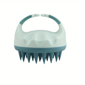 Soft Silicone Scalp Massager - Gentle Shampoo Brush for Deep Clean & Relaxing Head Massage, Perfect for Home Spa & Salon Use
