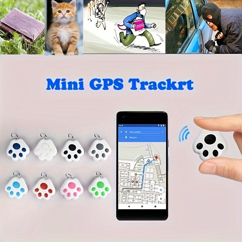 Smart Mini GPS Tracker Tag – Anti-Lost Alarm, Bluetooth 5.0 Key/Pet/Wallet Locator, Wi-Fi Enabled, App-Controlled for iOS/Android