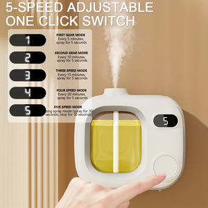 AromaPro Intelligent Aromatherapy Machine - 5 Automatic Timing Perfume Dispenser with 1/2/3/7 Bottles of Essential Oil - Fresh Air Fragrance Machine for Bedroom, Bathroom, Office, and Home Decor, Perfect Gift for Friends, Family, and Holidays
