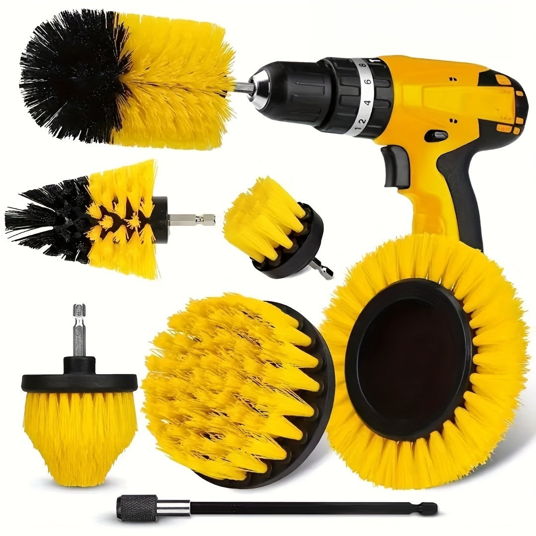 Drill Brush Set, Power Scrubber Brush, Drill Brush Attachment, Multipurpose Power Scrub Brush, Suitable for Grout Floor, Bathroom, Tub, Tile, Corner, Floor, Car Wheel, Dead Corner, Drill Not Included, Cleaning Supplies, Cleaning Tool